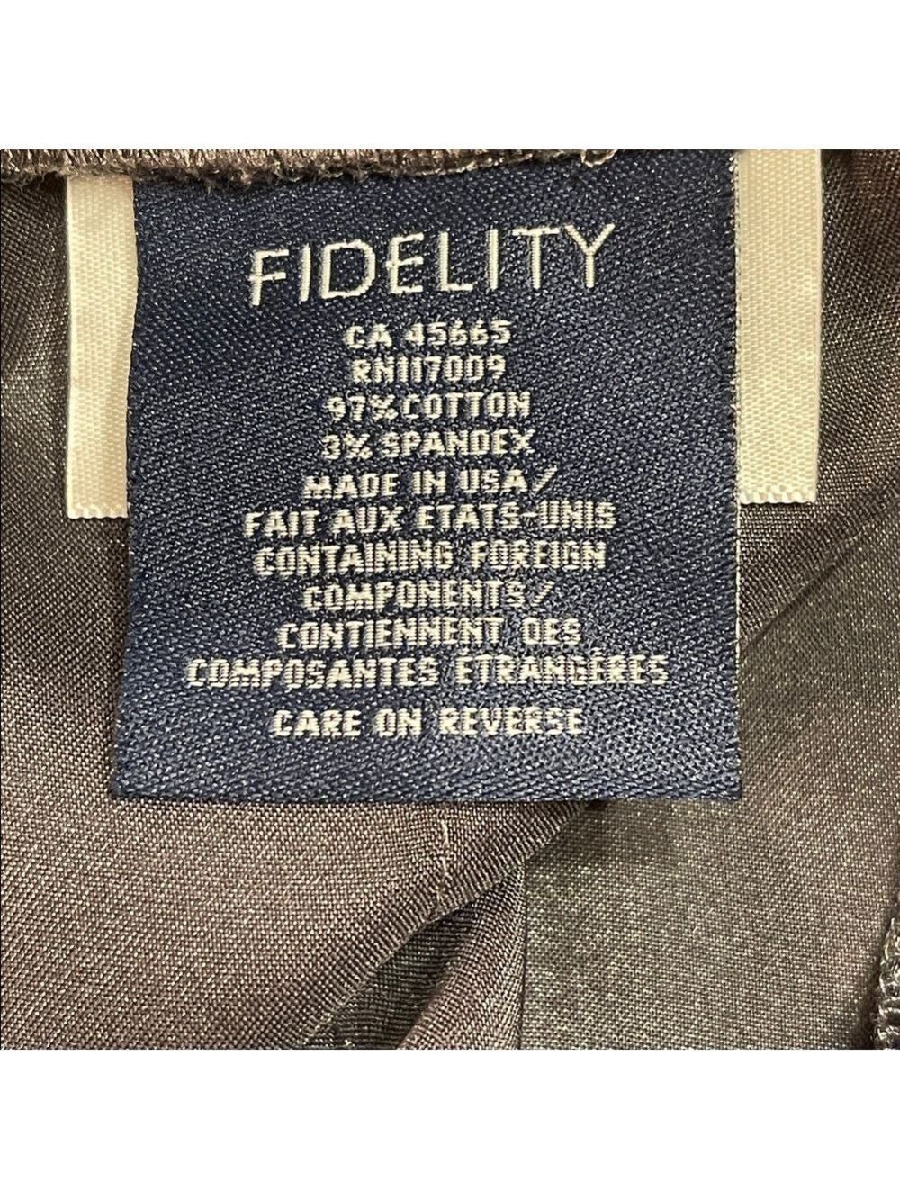 Fidelity Denim Small Charcoal Satin Jogger Pants Drawstring Waist - Picture 8 of 9